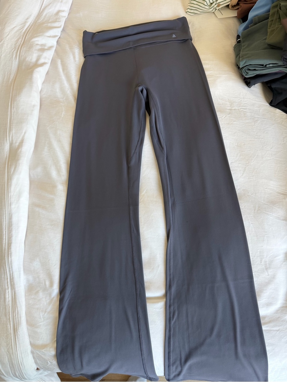 Vitality Dark Gray Cropped Tank Top and leggings - Picture 2 of 2